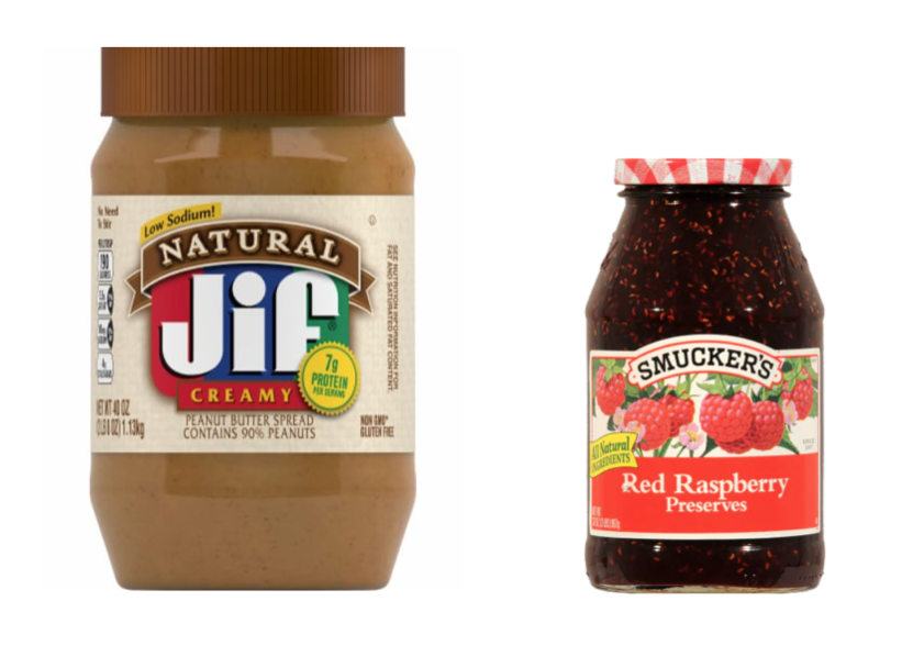 Peanut butter and jelly