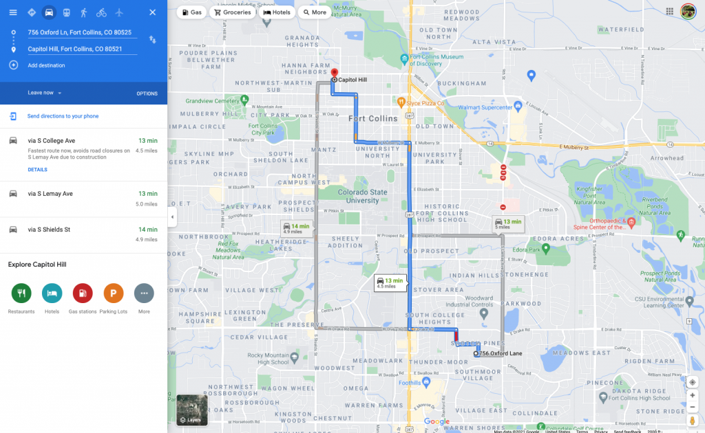 Pet Sitter and Dog Walker Travel Time Example